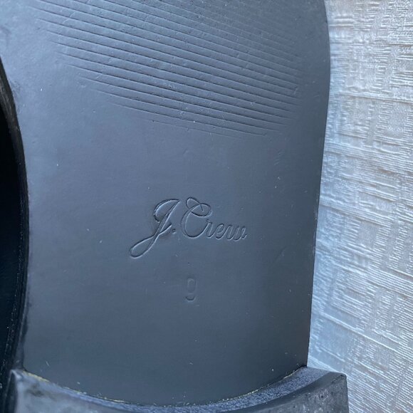 J. Crew Italian Leather Rib Cuff Chelsea Boots Sz 9 - Picture 11 of 16